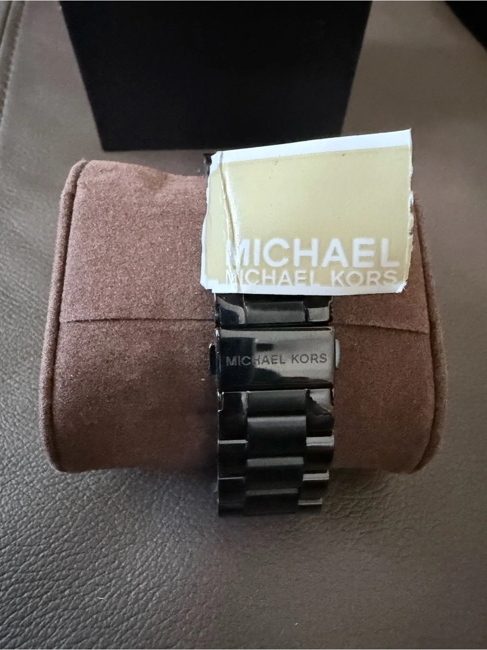 Michael Kors Black Stainless Steel Chronograph with Roman Numerals